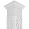 Ekena Millwork Craftsman Classic Square Non-Tapered Imperial Fretwork Column w/ Crown Capital & Crown Base CC0809ENIMPCRCR - alternate 5